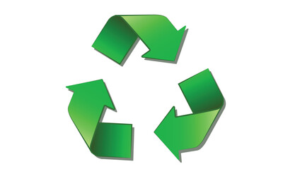 Green recycle symbol