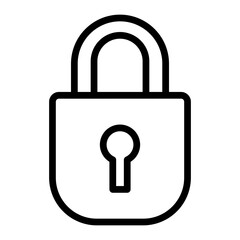 Locksmith Vector Line Icon Design