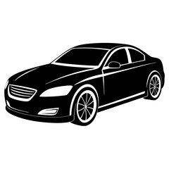 Car Vector Illustration, car Vector Art, car Silhouette, red toy car  cartoon Character icon	