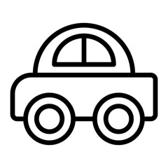 Car Vector Line Icon Design