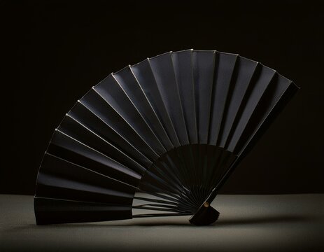 Abanicos color preponderante negro  
