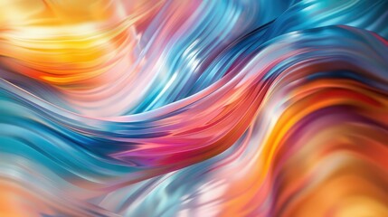Fototapeta premium Vibrant swirls of abstract colors in motion