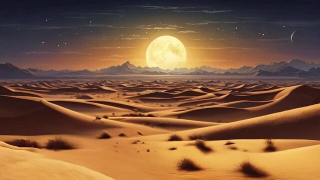 Ultra minimal free video of alien planet in space with colorful lights HD resolution with hyper realistic 4K Background.