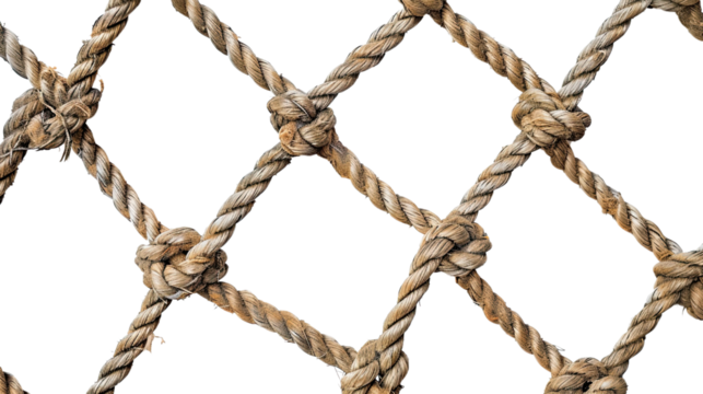 String net on a transparent background
