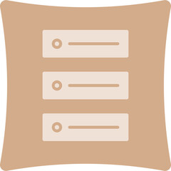 Fototapeta premium Server Glyph Art Box Icon