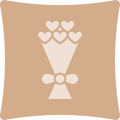 Bouquet Glyph Art Box Icon