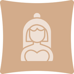 Bride Glyph Art Box Icon