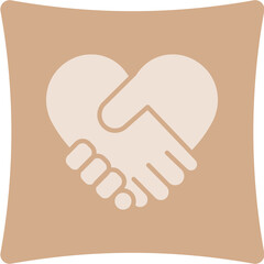 Holding Hand Glyph Art Box Icon