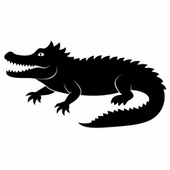 Crocodile Black silhouette
