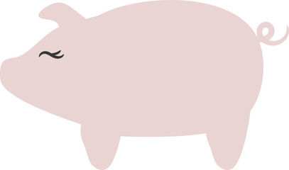 Pig Silhouette Graphic Design 