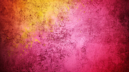 Obraz premium Grainy noisy background, red pink yellow grungy texture abstract gradient backdrop banner poster design.