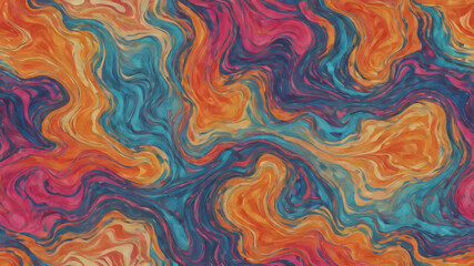 Marble ink abstract art from meticulous original painting abstract background . Seamless marble effect surface pattern design for print. Ebru marbling handmade art..  AI generated image, ai