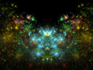 Imaginatory fractal abstract background Image