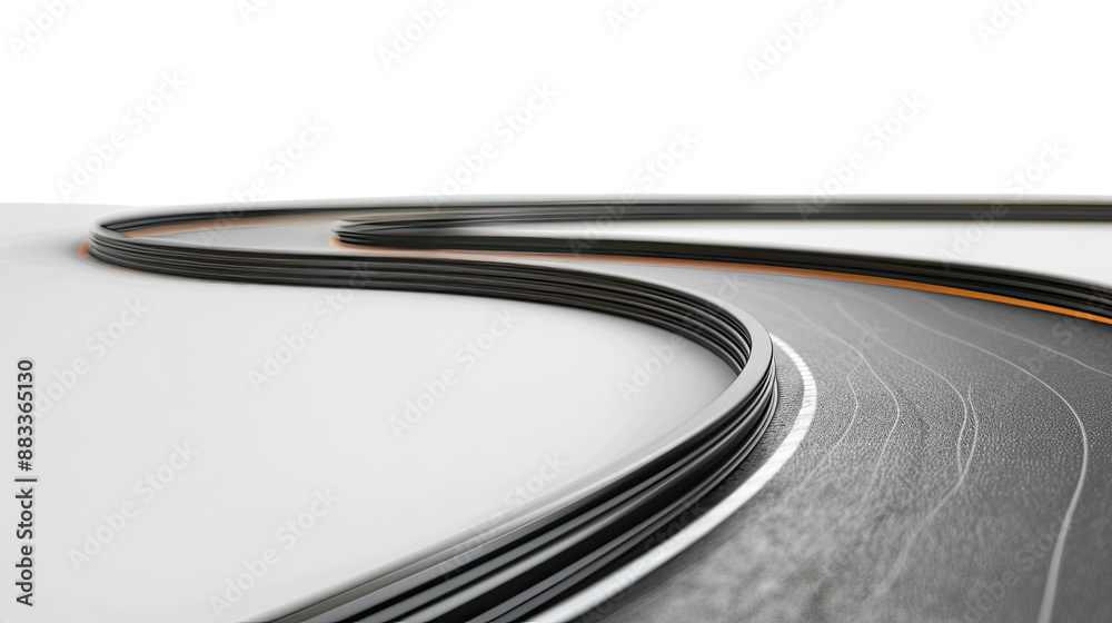 Wall mural Raceway on a transparent background