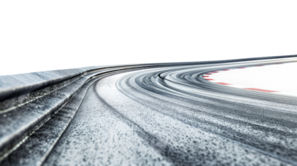 Raceway on a transparent background