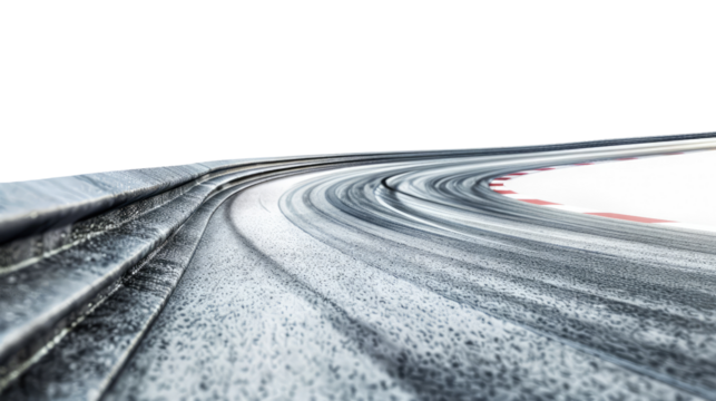 Raceway on a transparent background