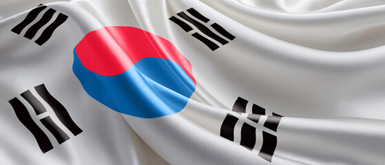 Korean Flag for national Day or Independence Day of korea