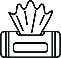 Wet wipes pack dispensing cleaning cloth from package for surface cleaning and hand disinfection