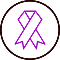 Remembrance Vector Line Purple Circle Black