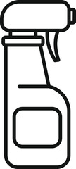 Cleaning spray bottle icon representing cleaning supplies for housekeeping and sanitation