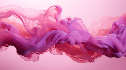 Purple Fluid Paint Dripped on Pink Background, Abstract Image, Texture, Pattern Background, Wallpaper, Cover and Screen of Smartphone, Cell Phone, Computer, Laptop, 9:16 and 16:9 Format