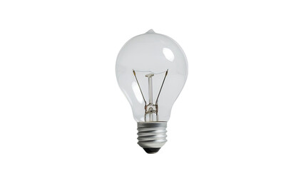 Light bulb on a transparent background