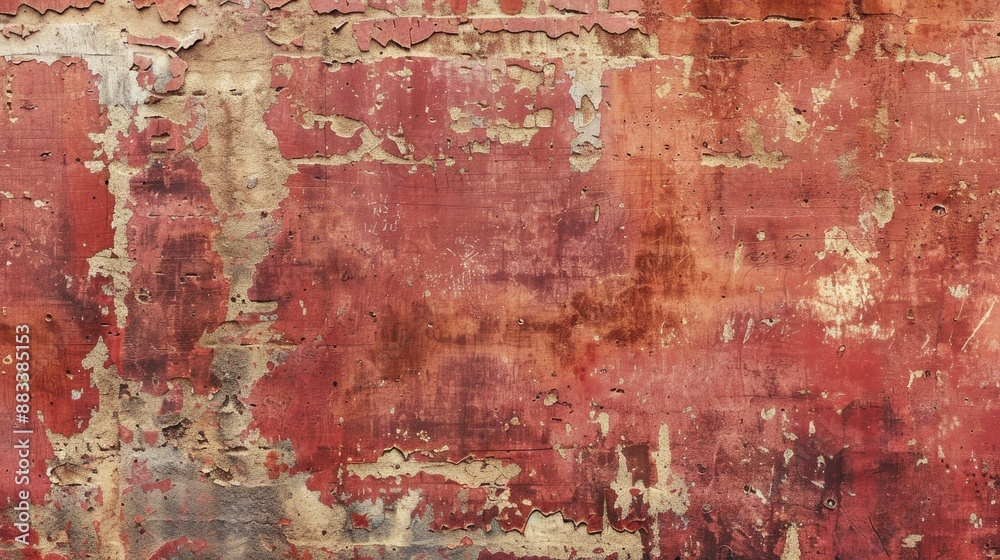 Canvas Prints vintage square web banner or wallpaper with copy space featuring an old red brick wall texture