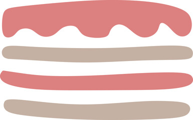 Obraz premium Birthday Cake Vector Graphic