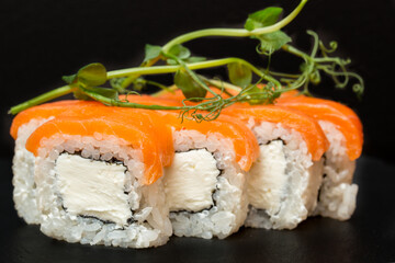sushi with salmon