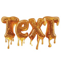 a yellow background with the word honey written in yellow
