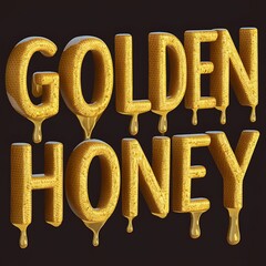 a yellow background with the word honey written in yellow
