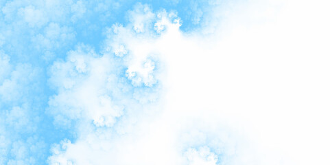 Aquarelle painted textured canvas design hand drawn sky computer draw background.  Blue color vector hand drawn watercolor liquid stain. blue watercolor splash stroke background with clouds