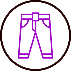 Pants Vector Line Purple Circle Black