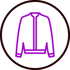 Jacket Vector Line Purple Circle Black