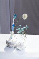 toothbrush with toothpaste