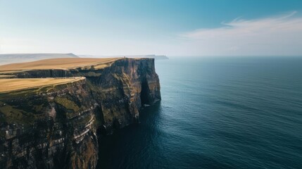 Coastal cliffs with a panoramic ocean view, ultimate relaxation, majestic and peaceful scenery