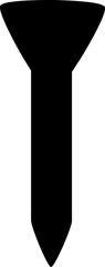 Golf Tee Vector Graphic 