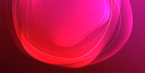 Colorful transparent flowing fluid shapes with glow effect geometric background. Wavy lines round forms. Vector illustration For Wallpaper, Banner, Background, Card, Book Illustration, landing page