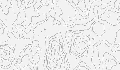 TopograAbstract black and white topographic contours lines of mountains.
