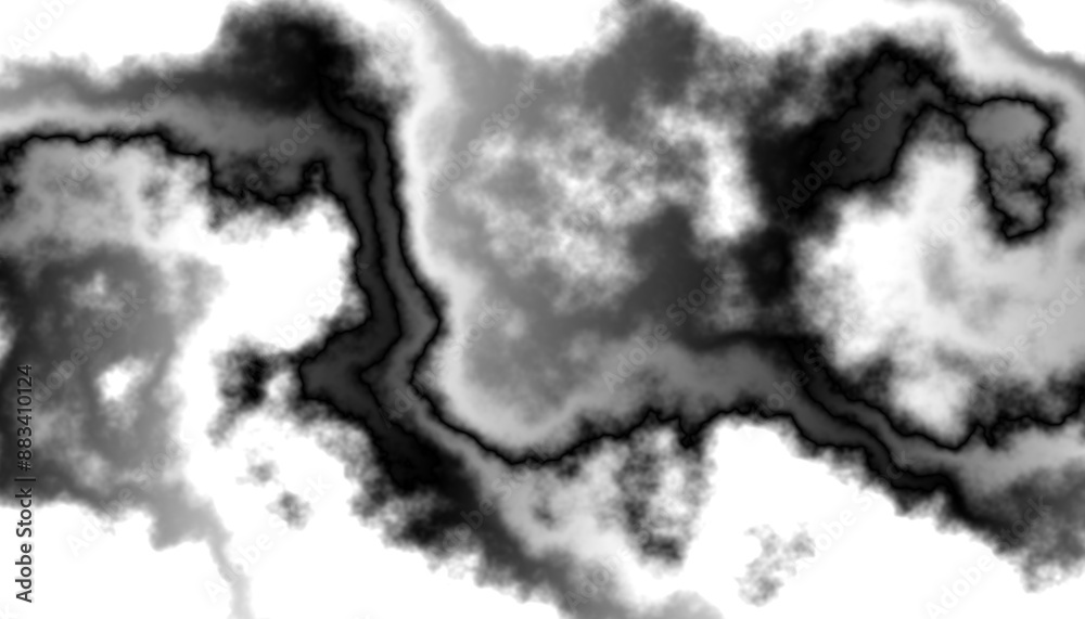 Fototapete black smoke steam isolated transparent background. fog and mist effect for text or space. overlay wi