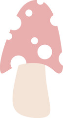 Mushroom Toadstool Graphic Illustration 