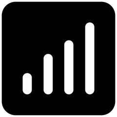 glyph icon, black color icon for business with art board size 64px,