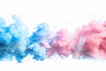 Fototapeta premium Golden Glimmer: Photorealistic Smoke with a Touch of Magic