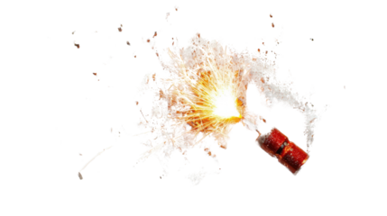 firecracker on a transparent background