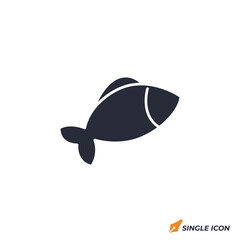 Salmon icon vector illustration. Salmon symbol isolated on white background