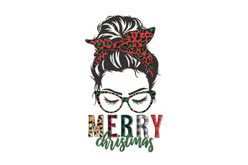 Merry Christmas Sublimation Design