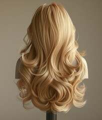 Fototapeta premium AI generator image of a model showing off a hairstyle that was designed and decorated by a professional hairstylist. Bridal style hairstyle.