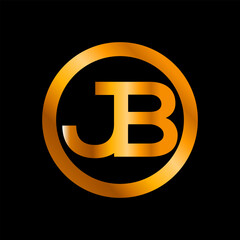 JB letter logo Design. JB Simple and modern monogram color full logo. JB Abstract vector Design.