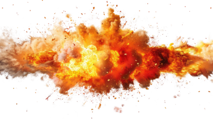 Explosion on transparent background