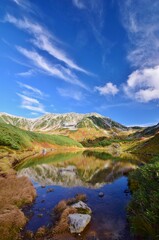 Naklejka premium 立山アルパイン 秋景色